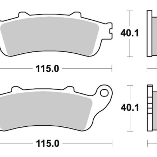 Sbs Brakepads Sintered rear