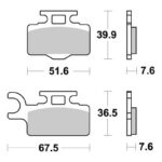 Sbs Brakepads Carbon Silver