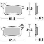 Sbs Brakepads Carbon Silver