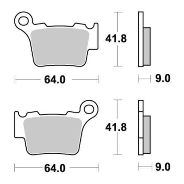 Sbs Brakepads Carbon Silver