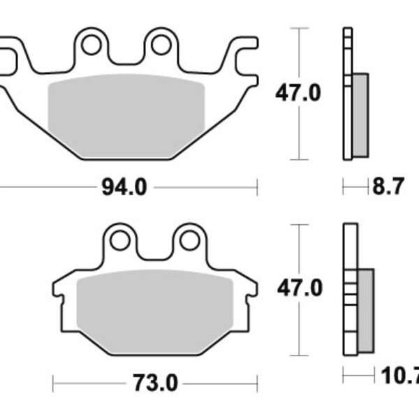 Sbs Brakepads Racing Sintered