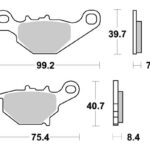 Sbs Brakepads Carbon Silver
