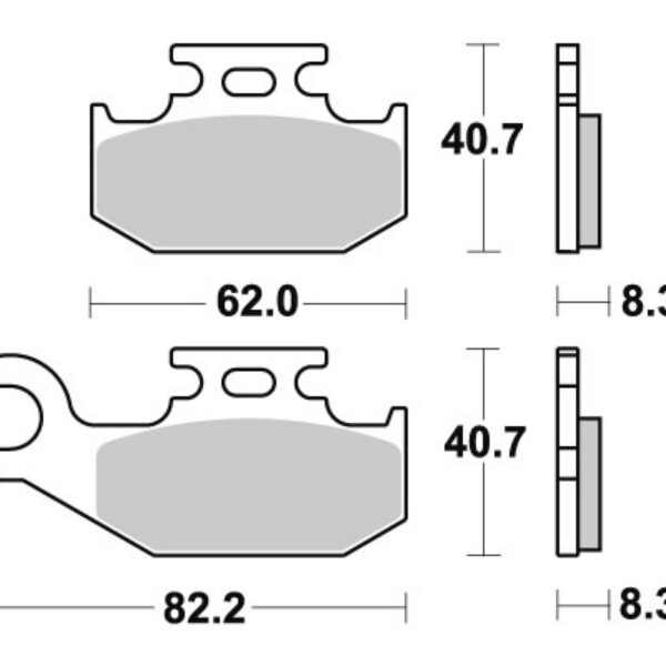 Sbs Brakepads Racing Sintered