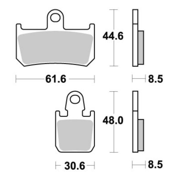 Sbs Brakepads Sintered