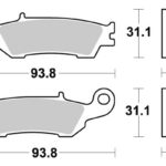 Sbs Brakepads Carbon Silver