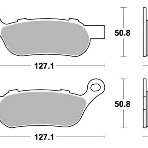 Sbs Brakepads Sintered rear