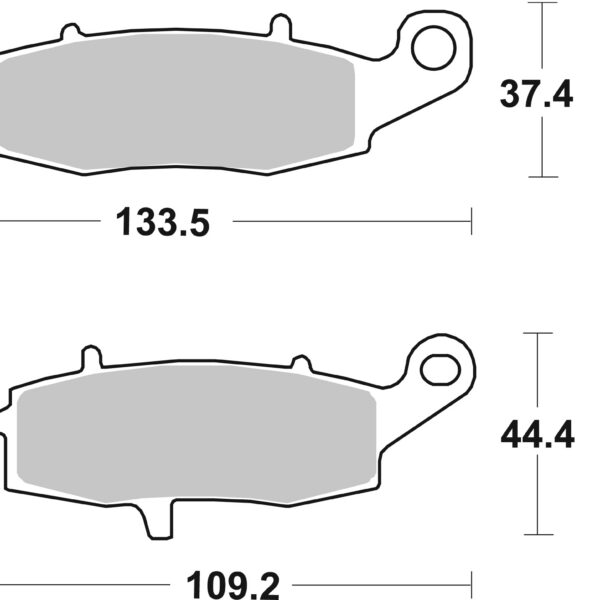 Sbs Brakepads Sintered rear