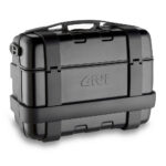 Givi 33 litre blackline top-case black with aluminium finish with top opening