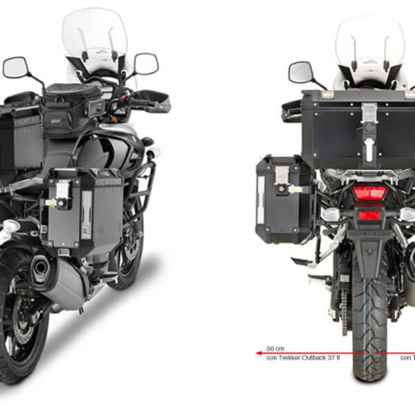 Givi Tubular pannier holder for Trekker Outback Suzuki DL1000 V-Strom (14)