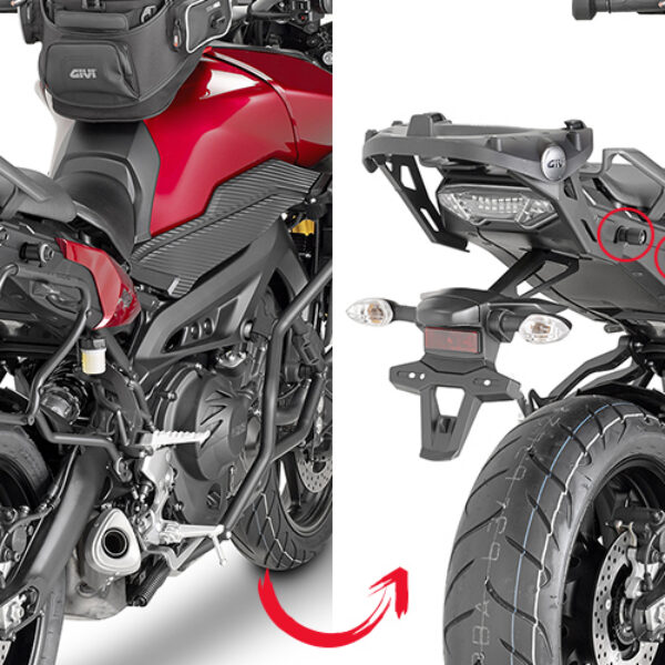 Givi Rapid release tub. side-case holder for MONOKEY® V35 MT-09 Tracer (15)