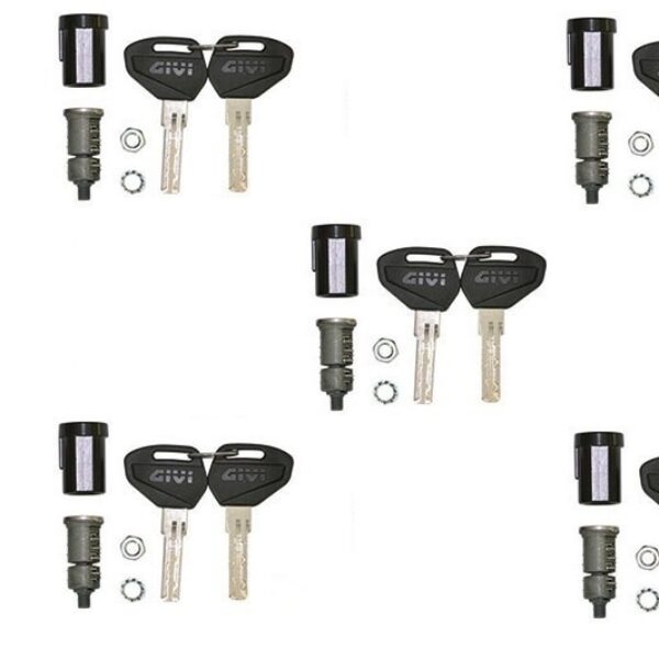 Security Lock key set for 5 cases including bush and under lock platelets