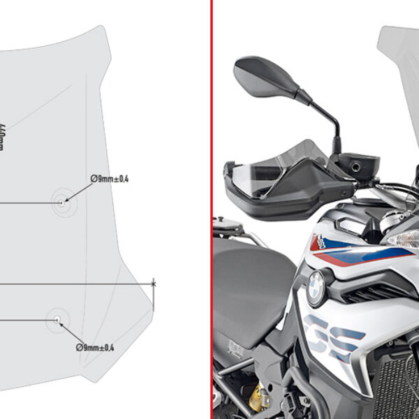 Givi Specific screen smoked 44 x 47 cm (H x W) BMW F750GS/F850GS (18-19)