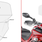 Givi Specific screen transparent 59 x 43 cm (h x w) Multistrada 1200 (15)