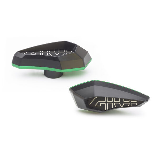 Givi frame sliders green anod alum insert
