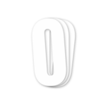 Blackbird Race Numbers White - pack of 3 cm.13X7 #0