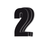 Blackbird Race Numbers Black - pack of 3 cm.13X7 #2