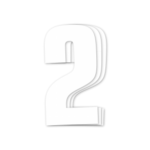 Blackbird Race Numbers White - pack of 3 cm.16x7.5cm #2