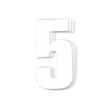 Blackbird Race Numbers White - pack of 3 cm.16x7.5cm #5