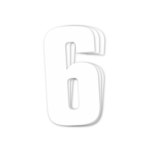 Blackbird Race Numbers White - pack of 3 cm.16x7.5cm #6
