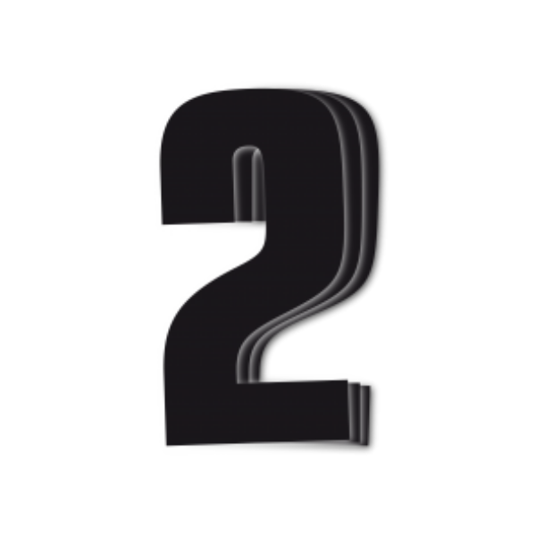 Blackbird Race Numbers Black - pack of 3 cm.16x7.5cm #2