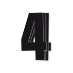 Blackbird Race Numbers Black - pack of 3 cm.16x7.5cm #4