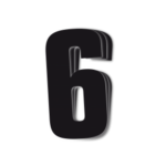 Blackbird Race Numbers Black - pack of 3 cm.16x7.5cm #6