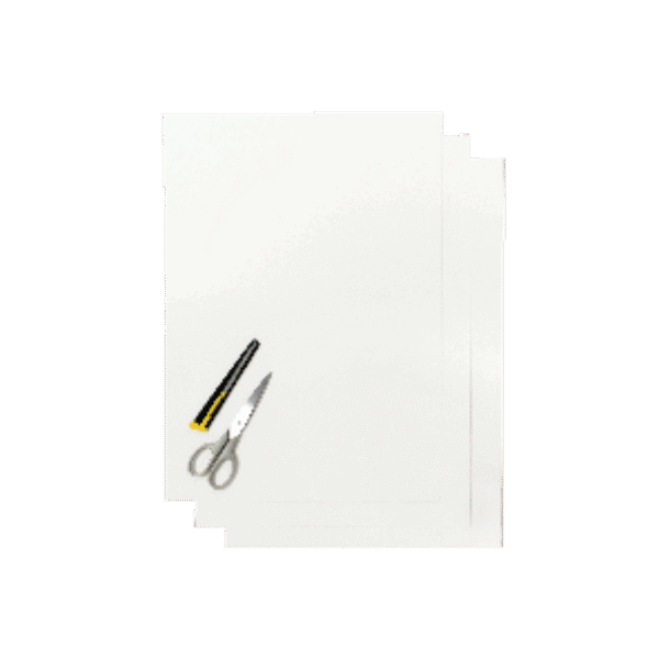Blackbird Coloured sheet white 47x33cm (3pcs)