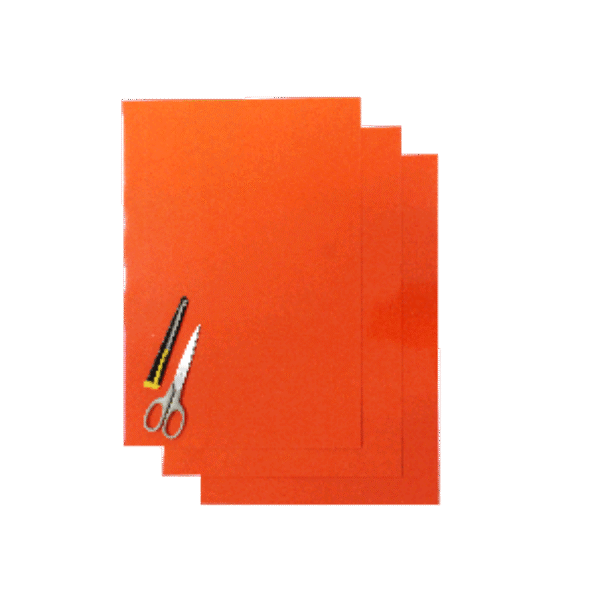 Blackbird Coloured sheet orange 47x33cm (3pcs)