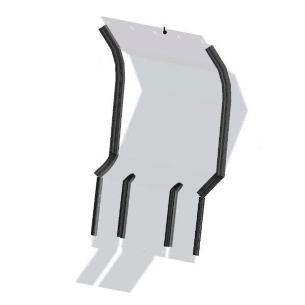 DFK Rear glass with sealing Yamaha Viking 2014-