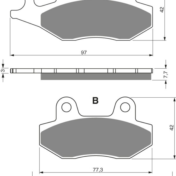 GOLDFREN Brake Pads 002 Ceramic Carbon S3