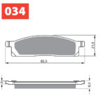 GOLDFREN Brake Pads 034 Ceramic Carbon S33
