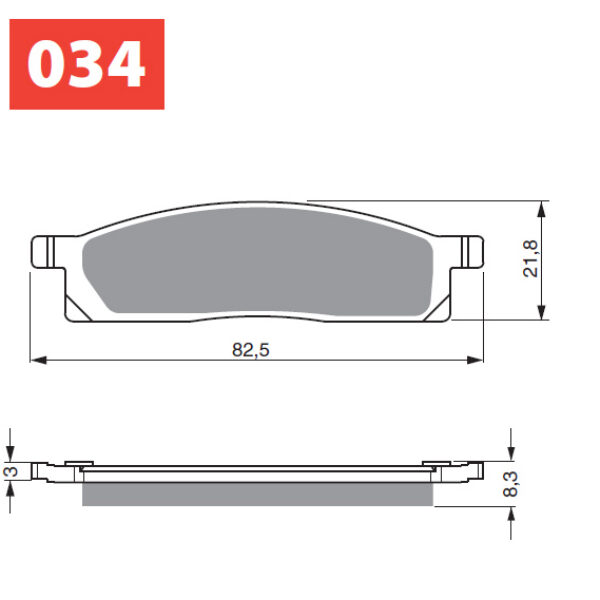 GOLDFREN Brake Pads 034 Ceramic Carbon S33