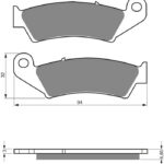 GOLDFREN Brake Pads 041 Ceramic Carbon AD