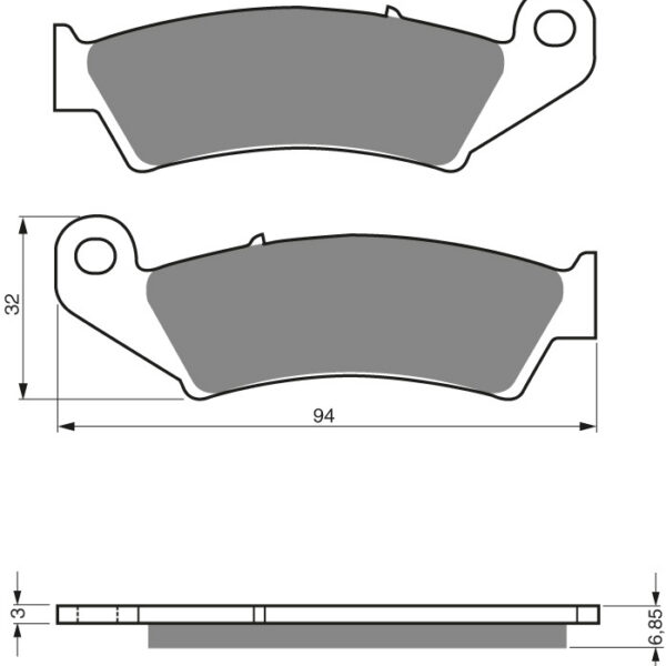 GOLDFREN Brake Pads 041 Ceramic Carbon AD