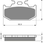 GOLDFREN Brake Pads 100 Ceramic Carbon K1