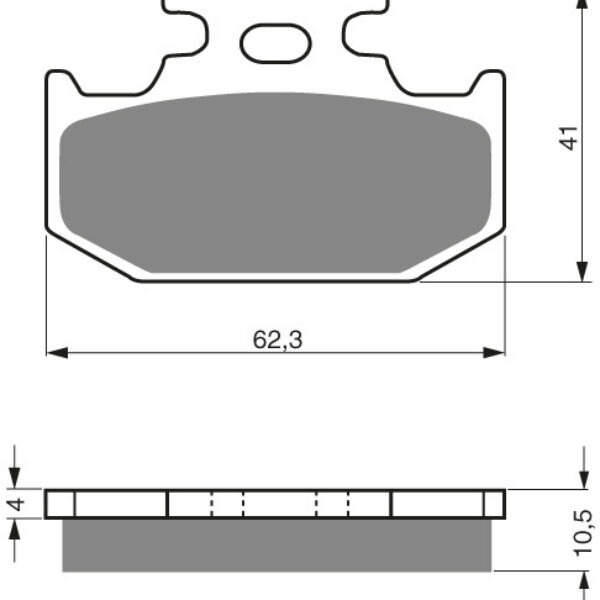 GOLDFREN Brake Pads 100 Ceramic Carbon K1