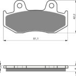 GOLDFREN Brake Pads 177 Ceramic Carbon S3 1PAIR = 4SMALL