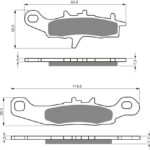 GOLDFREN Brake Pads 346 Ceramic Carbon K1