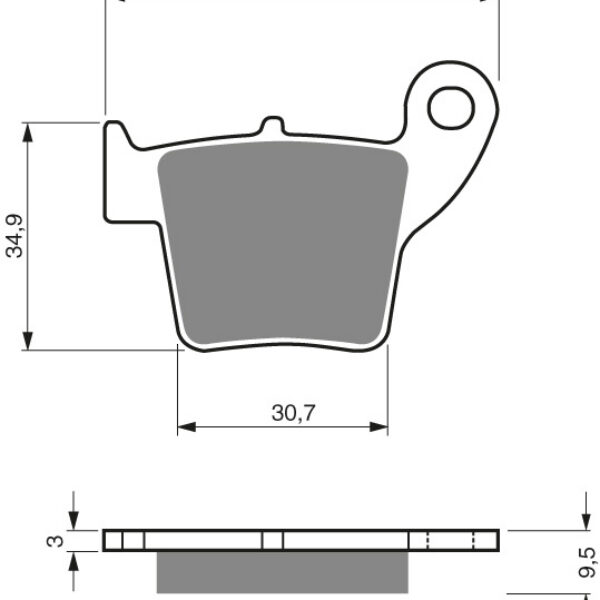 GOLDFREN Brake Pads 176 Ceramic Carbon K1