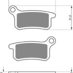 GOLDFREN Brake Pads 185 Ceramic Carbon AD