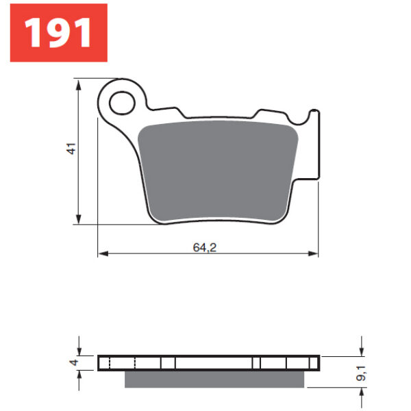 GOLDFREN Brake Pads 191 Ceramic Carbon S33 Brembo
