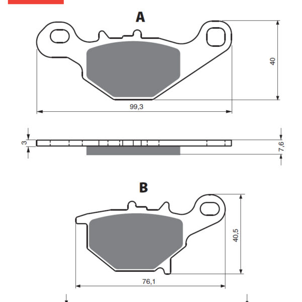 GOLDFREN Brake Pads 226 Ceramic Carbon K1