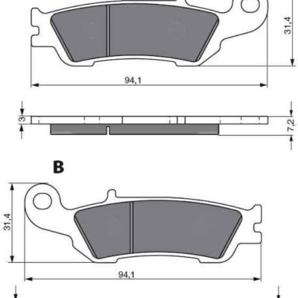 GOLDFREN Brake Pads 248 Ceramic Carbon AD