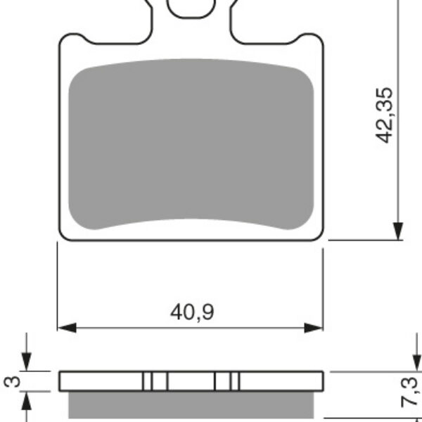 GOLDFREN Brake Pads 297 Ceramic Carbon K1