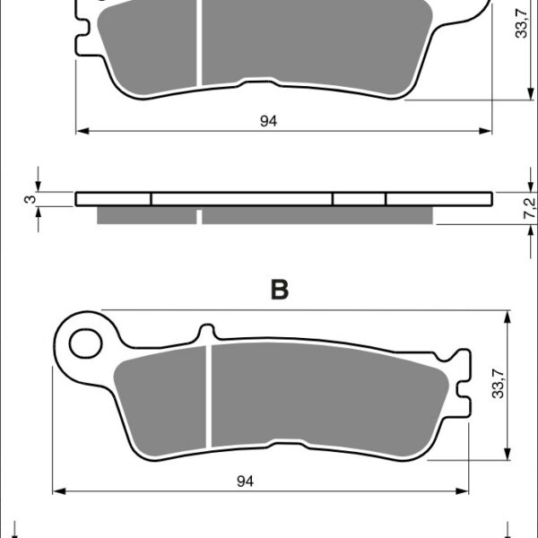 GOLDFREN Brake Pads 403 Ceramic Carbon S33
