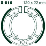 AIR Brake Shoes S 616 120x22mm Set