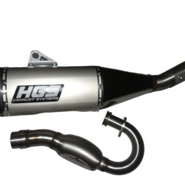 HGS Exhaustsystem 4T complete KX250F 17-24 New design Carbon end cap