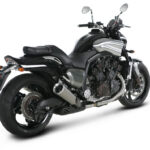 Akrapovic Slip-On Line (Titanium) VMAX 2009-16