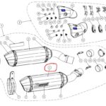 Akrapovic Muffler Right CA Z1000 2014-2020