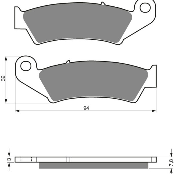 GOLDFREN Brake Pads 004 Ceramic carbon AD